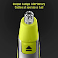Miniatyrbillede 2 af 5: Sæt med 2 udskiftningshoveder til næse-, øre- og øjenbrynstrimmer, kompatibel med Philips Norelco OneBlade og OneBlade Pro