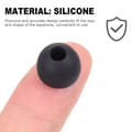 Miniatyrbillede 5 af 5: Silikone ørepuder til 4,5-6 mm in-ear høretelefoner 3 størrelser 18 par Sort