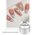 Miniatyrbild 2 av 5: Metallisk Målad UV Gel Nagellack, 3 Färger 3D Nagelkonst Kreativ Elastisk Metallisk Målad Lim Soak Off Nagellack DIY Guld Silver Roséguld