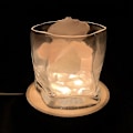 Miniatyrbillede 4 af 5: Rund Formet Display Sokkel LED Lys Display Base Krystal Træ Belysningsbase