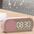 Miniatyrbillede 2 af 5: Trådløs Bluetooth Højttaler Ur Radio Dobbelt Alarm Understøtter TF Kort Digitalt Alarm til Hjemmekontor Pin JP
