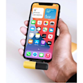 Miniatyrbillede 3 af 4: Stuff Certified® Mini Powerbank 3300mAh til Micro-USB - Ekstern Nødbatteri Batterioplader Gul