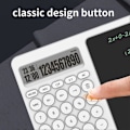 Miniatyrbillede 3 af 5: 10-cifret lommeregner med skrivetavle, tidsfunktion, LCD-display, bordregner med sletbar hånd