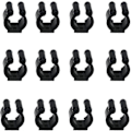 Miniatyrbilde 1 av 5: Billard Snooker Kø-Lokalisering Klipp Holder Fiske Stang Stang Holder Klips For Pool Kø Stativ Fiske Stang Oppbevaring Stativ Svart 12 Stk