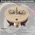 Miniatyrbillede 3 af 4: M5090-C M5090C Rheostat 150W 64 Ohm Rheostat Kompatibel med Sveiser SA-200 SA-250 CL1,2,3 IIID 300D