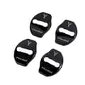 Stainless Steel Door Lock Covers for Tesla Model Y - Black