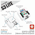 Miniatyrbilde 1 av 4: ATOMS3 Lite ESP32S3 Utviklingssett ESP32-S3 Programmerbar Kontroller Innebygd IoT Applikasjon Utviklet Base