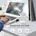 Miniatyrbillede 3 af 5: Stjerneklare Himler Luftfugter USB Drevet Desktop Projektion Rystende Hoveder Luftfugter til Soveværelse Bil Kontor 280ML Pink