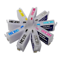 Miniatyrbillede 1 af 5: hg T76 T7601-T7609 P600 Genopfyldelig Blækpatron med Auto Reset ARC Chip til Epson SureColor-P600 Printer
