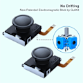 Miniatyrbild 1 av 4: Gulikit Hall Sensing Joystick för JoyCon Ersättning Ingen Drift Elektromagnetisk Spak för Nintendo