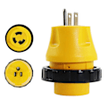 Miniatyrbilde 4 av 5: RV Elektrisk Adapter 15 AMP 5-15P Hann til Generator 30A L5-30R Hunn
