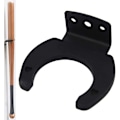 Miniatyrbilde 3 av 5: Baseball Bat Kroker, Veggmontert Henger for Baseball Bat Display, Vertikal Rack for Tennis/Mikrofon/Softball Racket Display