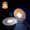 Miniatyrbillede 2 af 5: Rund Formet Display Sokkel LED Lys Display Base Krystal Træ Belysningsbase