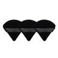 3-pack Triangular Powder Puff - Washable Makeup Sponges - Sponges for Makeup Black