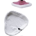 Miniatyrbillede 3 af 4: Hvid - 8-pak Universal Mikrofiber Rengøringspuder Kompatible Med Andre Vaskbare Dampmoppe Reservedele