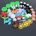 Miniatyrbild 3 av 4: 112-dels DC-motorkit, Elektrisk Minmotor med Plastväxlar, Motorfäste, Axel, Propeller för DIY-Vetenskapsprojekt