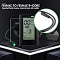 Miniatyrbilde 5 av 5: Elektrisk Sykkel Ebike 5 Pin Hun Til Hun Display Forlengelse For Mid Bbs01/bbs02/ -YoGu