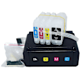 Miniatyrbillede 2 af 5: hg 4 Farve Bulk Ciss Blæksystem til HP 10 11 til HP Designjet 100 110 70 Printer med Auto Reset Chips