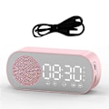 Miniatyrbild 1 av 5: Trådlös Bluetooth Högtalare Klockradio Dubbla Alarm Stöd TF-kort Digitalt Alarm för Hemmakontor Pin JP