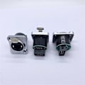 Miniatyrbilde 3 av 5: 10 stk. Ethernet Rj45 Chassis Socket NE8FDP Ethernet Gjennomgangskontakt IP65 Vanntett A