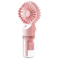 Bærbar Ventilator Spray Ventilator Mini Håndholdt Ventilator Opladning Mini Ventilator Spray Befugtningsventilator Engros - FARVE: PK