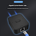 Miniatyrbillede 5 af 5: 2 Port Gigabit Netværk Switch Rj45 Switch Netværk Splitter Kabel Forlænger Vælger Gratis 2 Vejs Adapter