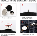 Miniatyrbild 2 av 5: Avtagbara Jeansknappar, 10-pack