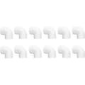 12 Stykker 90° PVC-albue til 20 mm vandrør - Plast VVS-fitting