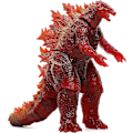 Pikkukuva 5 / 5: Tiwala King of The Monsters -lelu - Godzilla-dinosaurustoimintahahmo - Godzilla-kokoelma, punainen