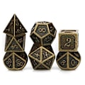 Miniatyrbilde 3 av 5: DND Terningsett Metall Terningsett Metall Polyhedral Terningsett Drageterninger i Metall for Spill Rollespill Tabl