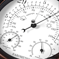 Miniatyrbild 4 av 4: 3 i 1 Barometer Termometer Hygrometer Atmosfäriskt Tryckmätare Utomhus Väderstation Luftfuktighet