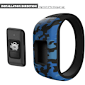 Miniatyrbilde 4 av 5: For Garmin Vivofit Jr/jr 2/3 Bands, Silikon Elastiske Utbyttbare Klokkeremmer For Barn Gutter Jenter Små Store (Ingen Sporing) - Små, 3 Pakk: Blå & Grønn & Grå