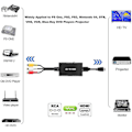 Miniatyrbilde 5 av 5: RCA til HDMI-konverter, kompositt til HDMI-adapter støtter 1080p PAL/NTSC