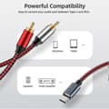 Miniatyrbilde 5 av 5: USB Type C til 2 RCA Lydkabel Type-c RCA Kabel (5m/16ft)