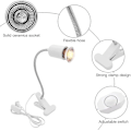 Miniatyrbillede 3 af 5: Varmelampe, Skildpaddevarmepære Varmeemitterende Lampe, 3 Uva Uvb Pærer 25w, 50w Og 75w, Og Vandtank Temperaturtester