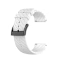 Miniatyrbillede 1 af 5: 24mm Udskiftningssilikone Universal Urrem Smart Urrem Til Suunto 9 - FARVE: Hvid