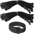 Svart kardborreband, 10-pack M