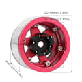 Pikkukuva 3 / 4: 1.55 tuuman metallivanne rengas kiipeilyauto AX90069 JIMNY CC01:lle