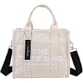 Miniatyrbild 1 av 4: Dam Handväska Designer Laptop Tote Väska Canvas Messenger Axelremsväska-FÄRG: Beige