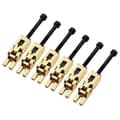Set med 6 Dubbellåsande Låsta Stallar för Floyd-Rose Gitarr Tremolo Stall (Gyllene)