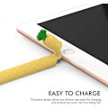 Miniatyrbillede 4 af 4: iPencil Etui Sleeve Sødt Frugtdesign Silikone Blødt Beskyttelsescover Tilbehør Kompatibelt med Apple Pencil 1. Generation (Gul)