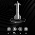 Miniatyrbild 2 av 4: Simuleringsrymdskeppsmodell, Space X Starship-modell, Rymdfarkostmodell, Space X Starship Skala Dekor