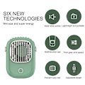 Miniatyrbillede 3 af 5: Personlig Halskæde Mini Ventilator Håndfri Bærbar Ventilator USB, Ventilator Håndholdt Ventilator - FARVE: grøn
