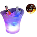 Miniatyrbild 3 av 5: LED-Isbehållare, 5L Stor Kapacitet Flaskkyl - Champagnekylare - Vinkylare - Dryckeskylare - Kyl LED Vattentät Med Färgbyte, För Fest