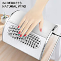 Miniatyrbild 2 av 5: 40W Professionell Manikyr Bordsdammsugare, Nagelstoftutsug Nageluppsamlare Rengöringsverktyg Nagelkonstmaskin Med 3 Fläktar Manikyr