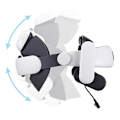 Miniatyrbilde 5 av 5: BOBOVR S3 Pro Batterihodestropp for Meta Quest 3S/3 med 10000mAh Utskiftbart Batteri