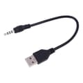 USB hane till 3,5 mm ljud AUX-kontakt adapterkabel för MP3 MP4