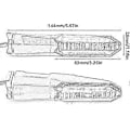 Miniatyrbilde 2 av 5: For Kawasaki Z650 Z800 Z900 Z1000/ SX 2012-2022 Blinklys Foran Bak LED Lys Skift Baklys Blinklys Motorsykkelindikator