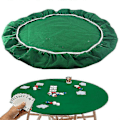 Miniatyrbillede 1 af 5: Spillebordsovertræk Poker Bridge Kortbordsovertræk Elastisk dug til 36 til 48 tommer bordspil tilbehør Zekai