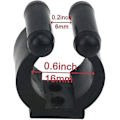 Miniatyrbilde 2 av 5: Billard Snooker Kø-Lokalisering Klipp Holder Fiske Stang Stang Holder Klips For Pool Kø Stativ Fiske Stang Oppbevaring Stativ Svart 12 Stk